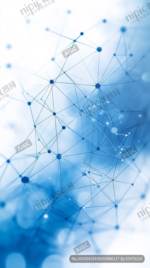 科技感网络连接背景图