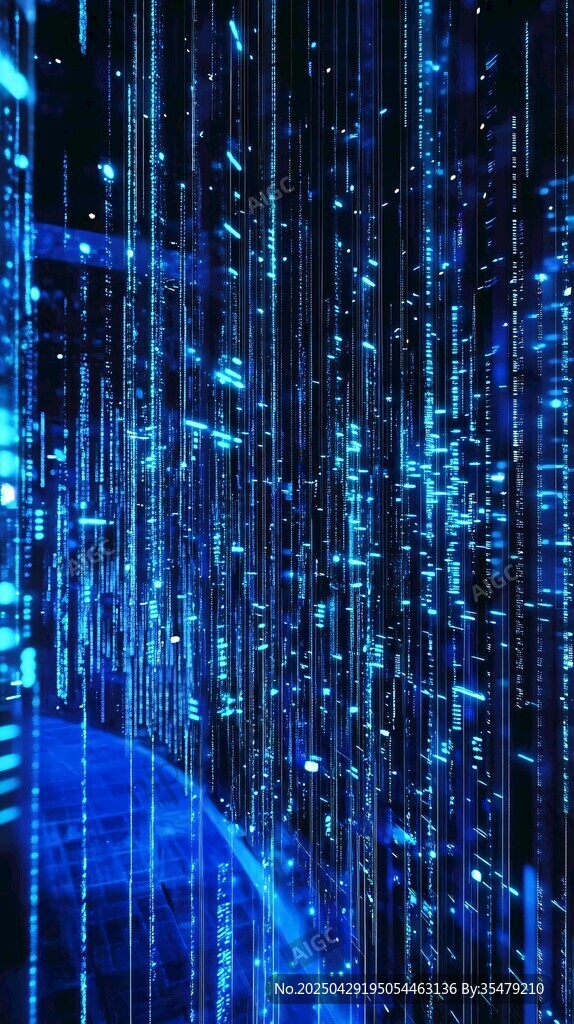 科技数字流光背景图