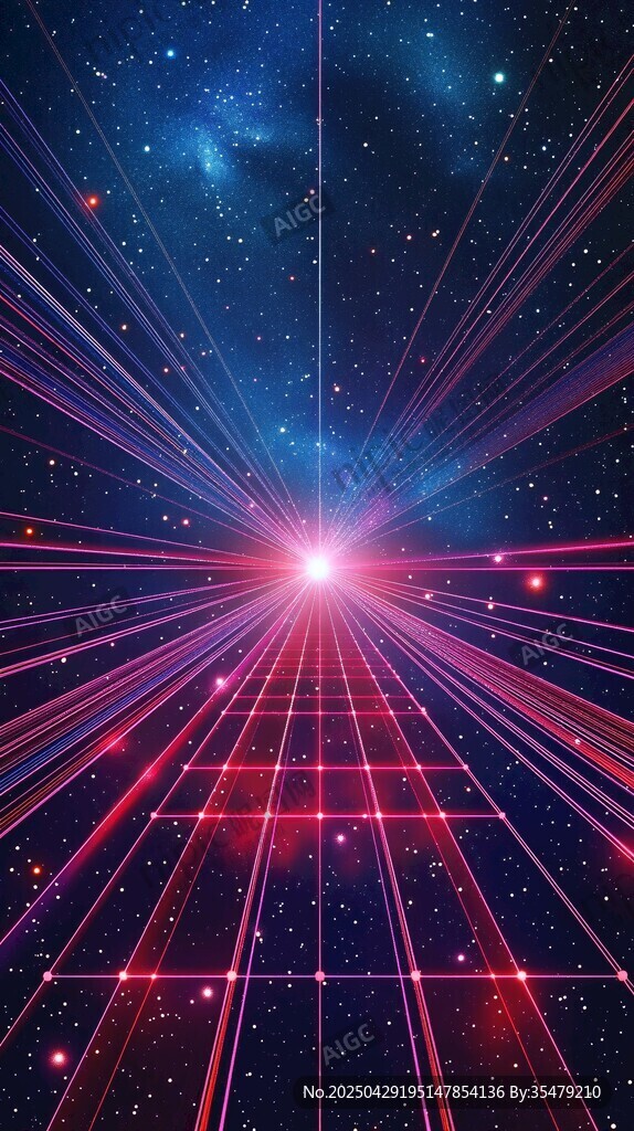 绚丽星际光线特效背景图