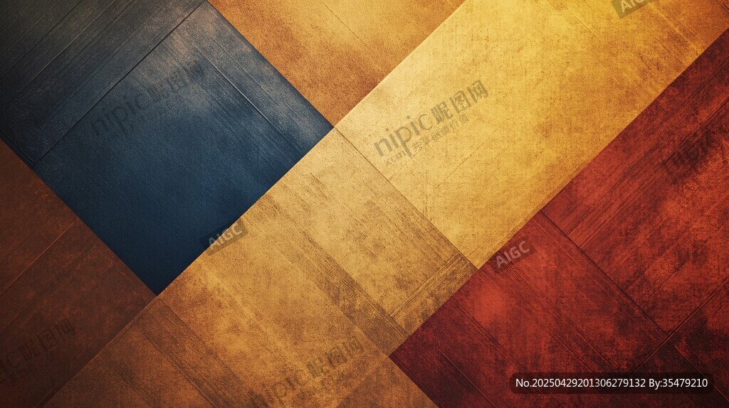 多彩拼接复古风地板纹理