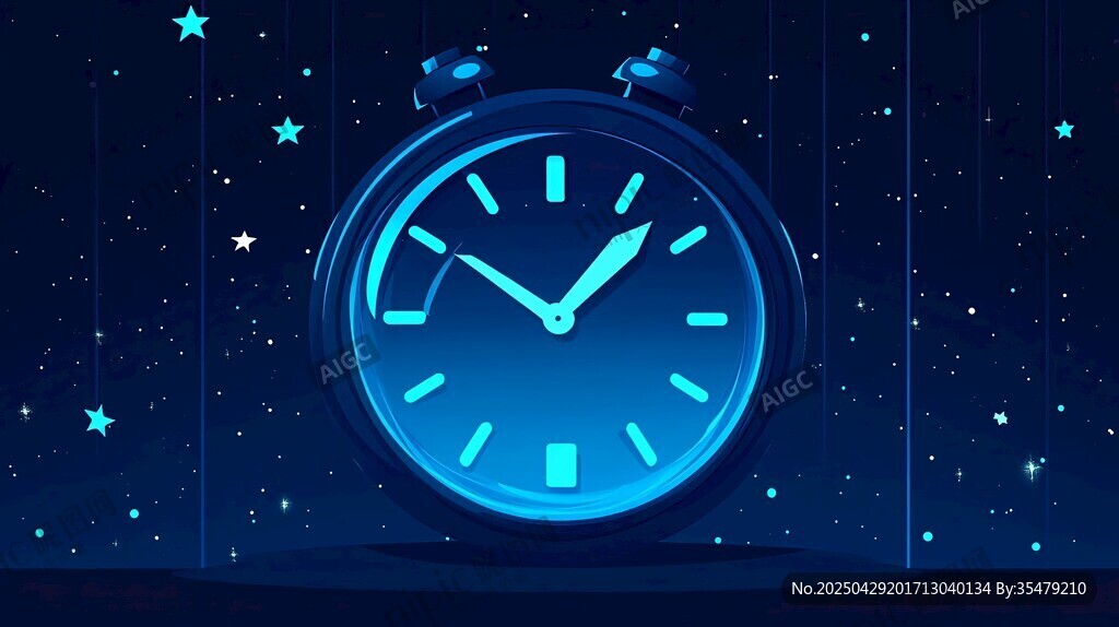 梦幻夜光闹钟与闪烁繁星