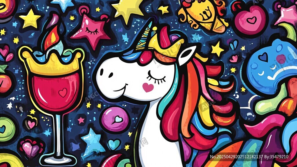 梦幻独角兽的奇幻派对