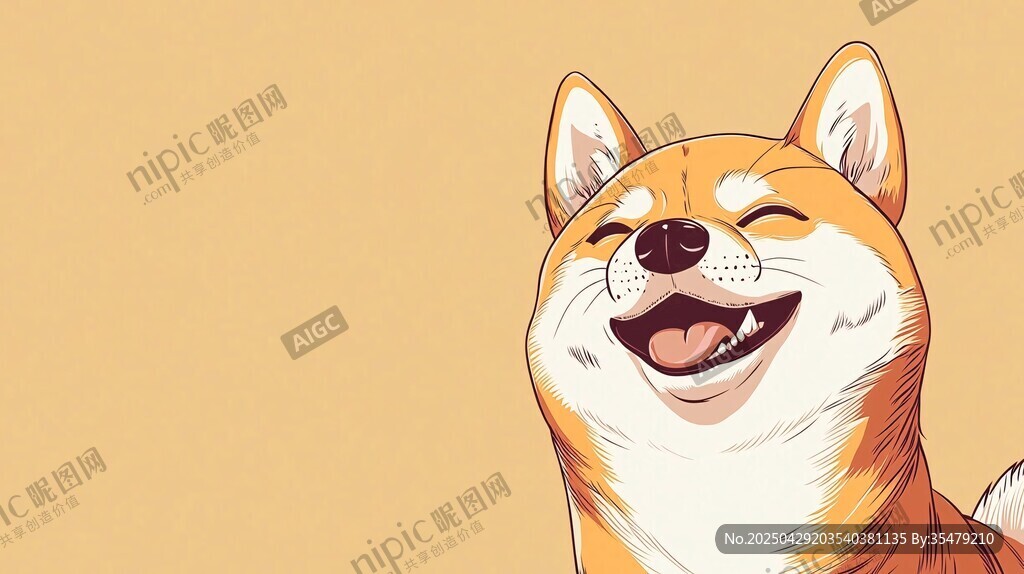 微笑的柴犬 萌态十足