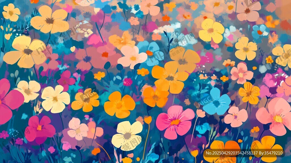 缤纷花海 梦幻绚丽花卉世界