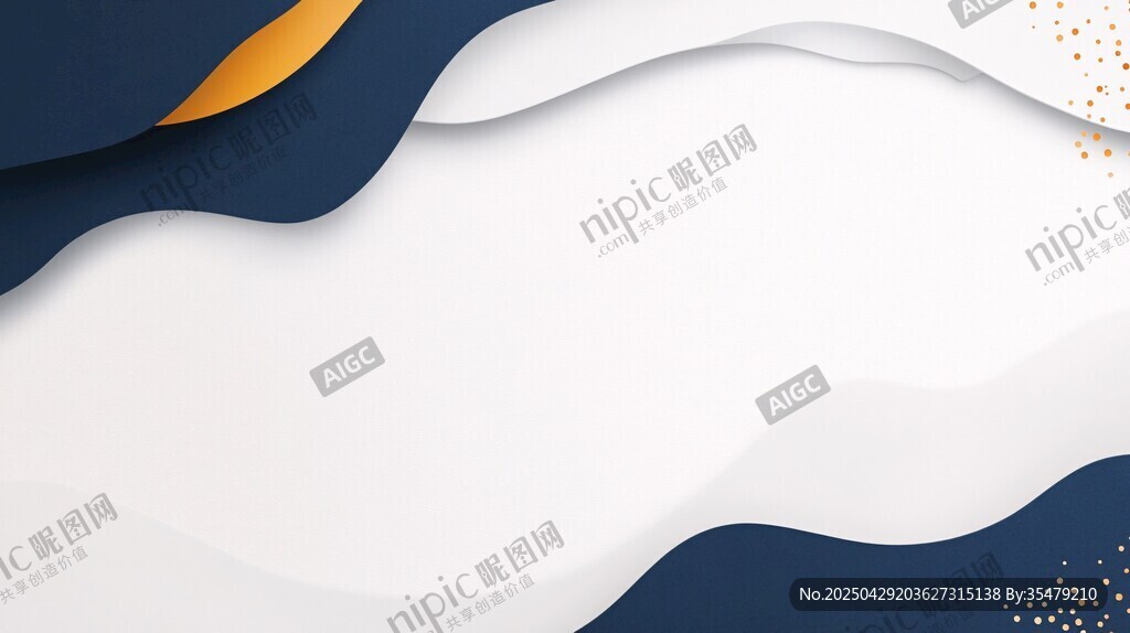 蓝白渐变波浪风背景图