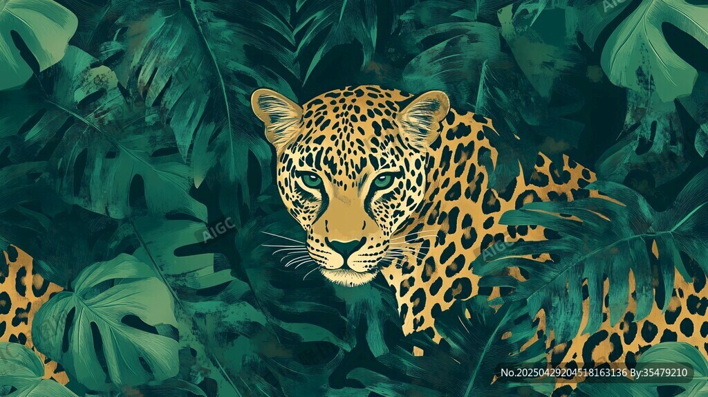 丛林中的猎豹