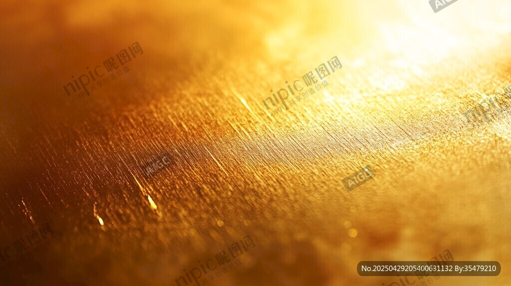 金色闪耀质感金属表面