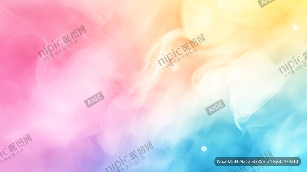 梦幻多彩渐变流体背景图