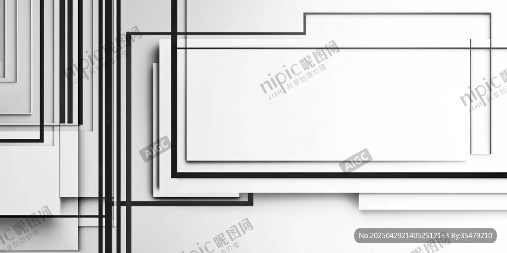 简约几何线条抽象背景图