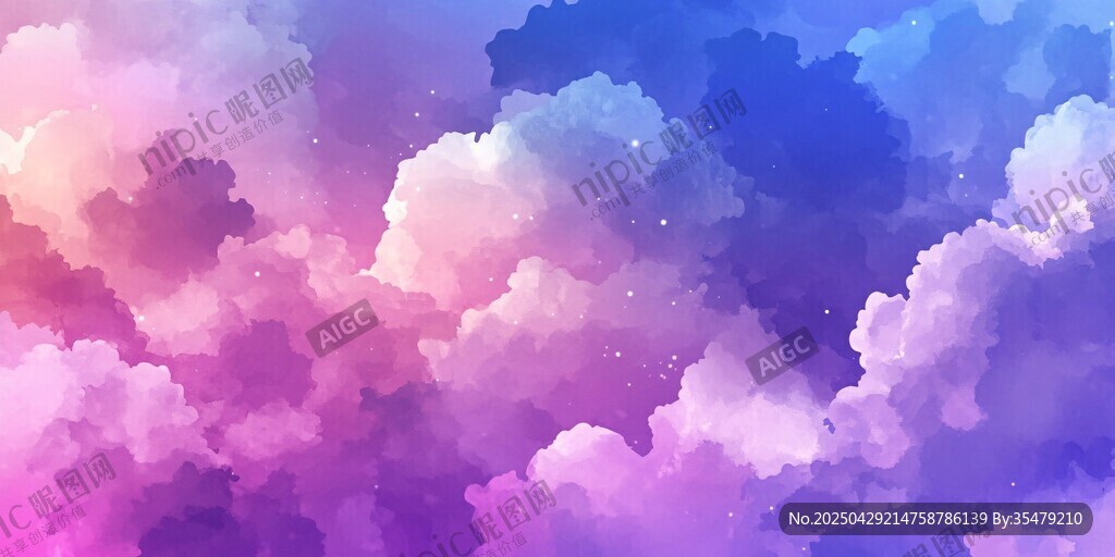 梦幻绚烂云海星空景象