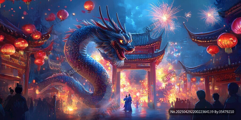 龙舞古街闹新春盛景