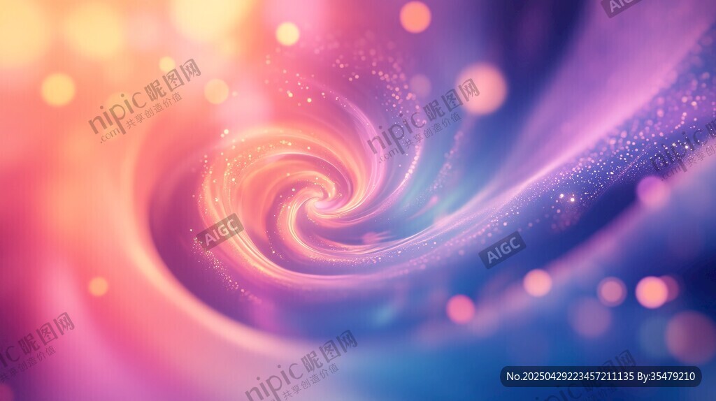 梦幻炫彩漩涡背景图案