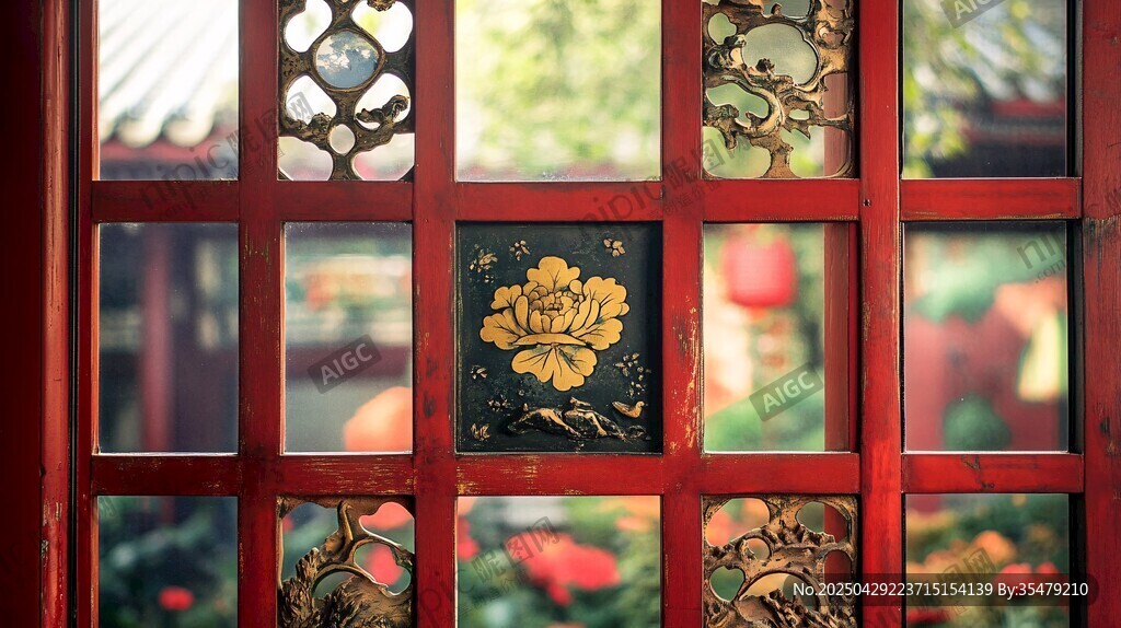 中式雕花红窗尽显古韵