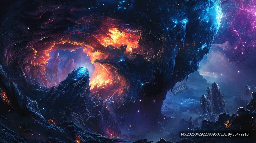 梦幻星云宇宙奇幻景象