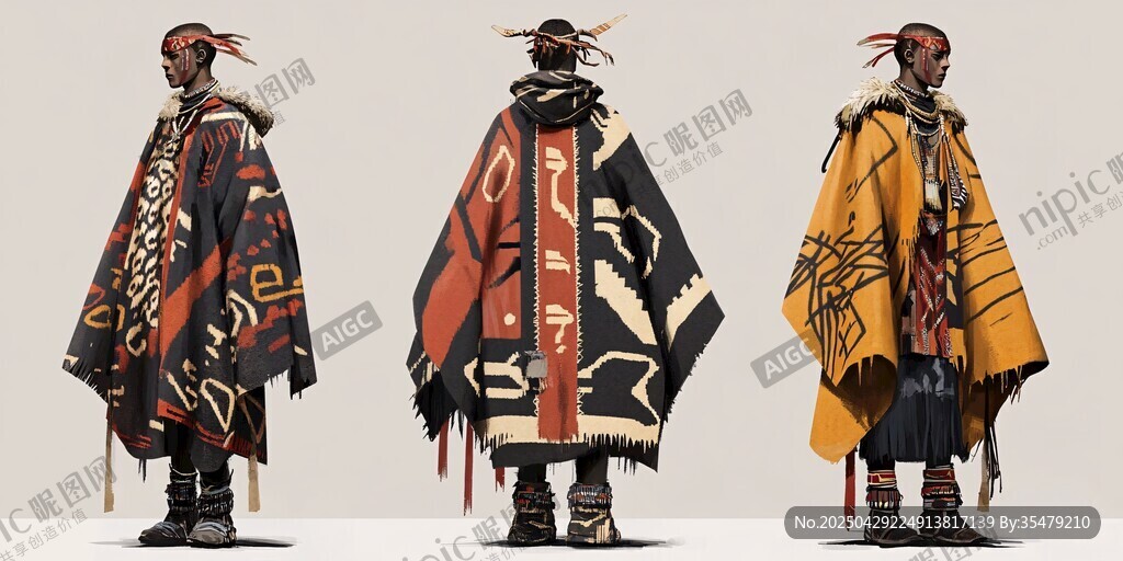 非洲风格民族风服饰展示
