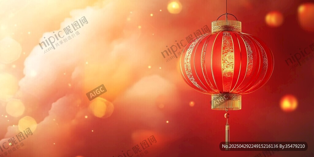 喜庆红灯笼 营造节日氛围