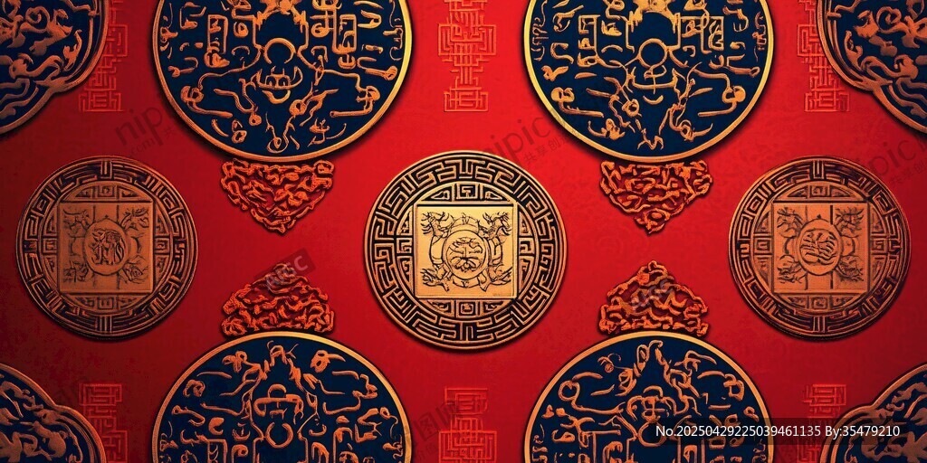 中式传统纹样的华丽呈现