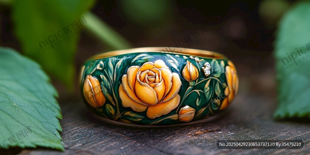 繁花金镯 尽显古典雅致