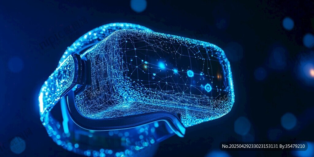 未来感虚拟现实VR眼镜