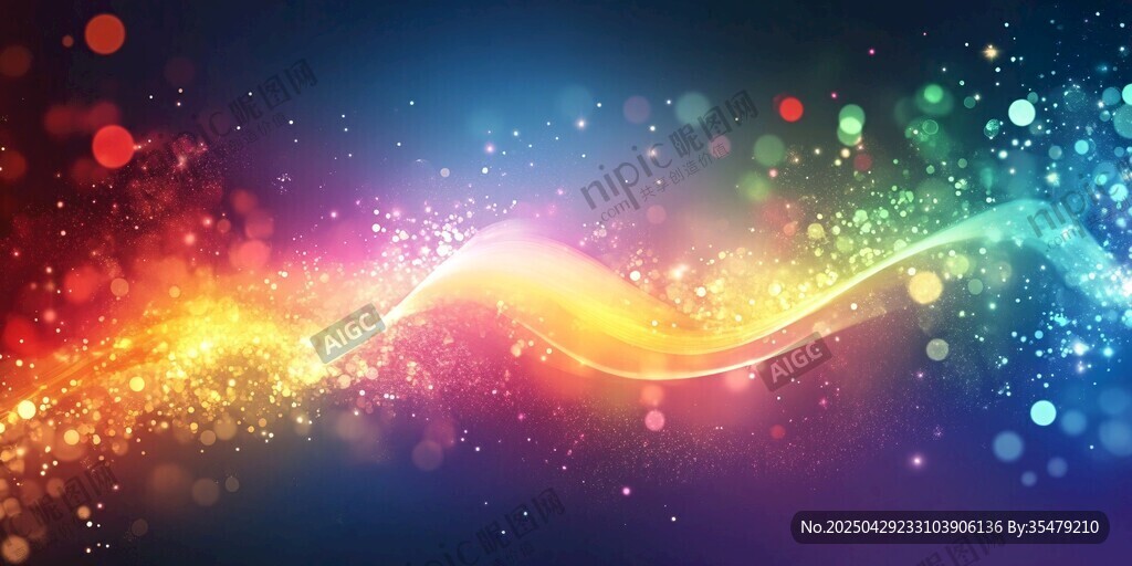 梦幻炫彩光线背景特效