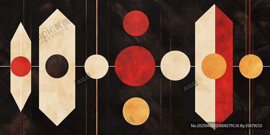 几何抽象艺术图案设计