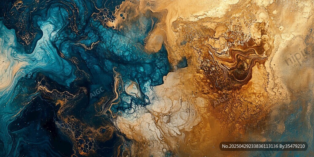 梦幻流体艺术抽象画