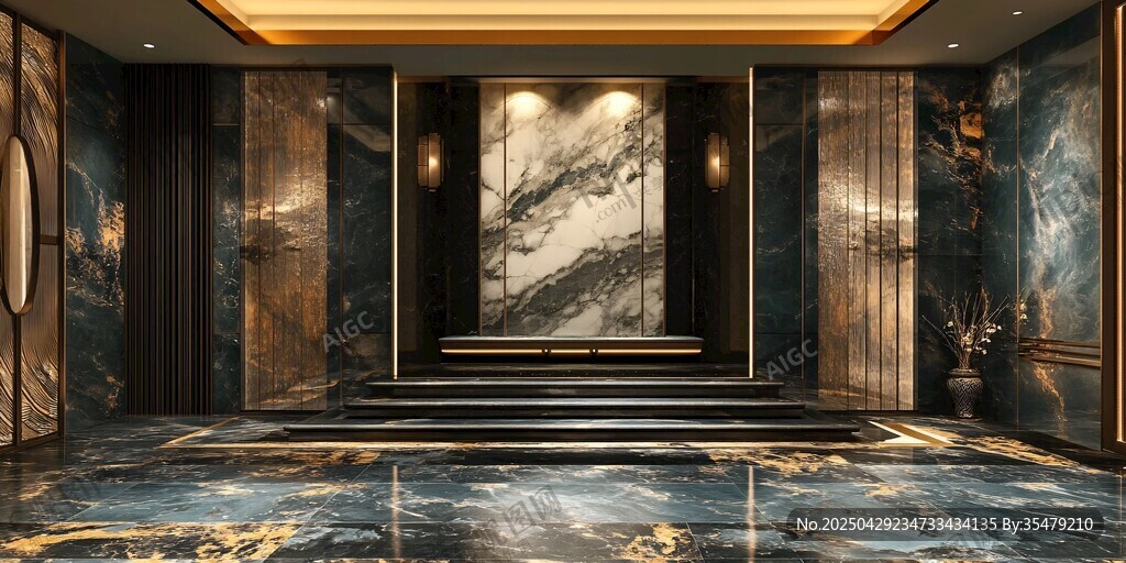 奢华大气的高端室内玄关