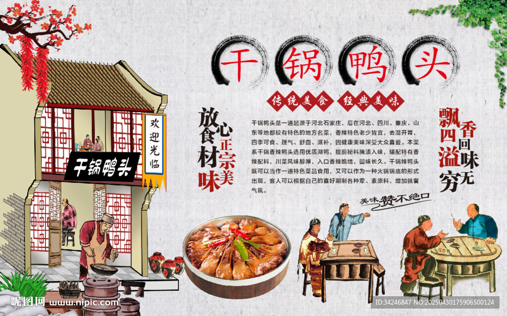 干锅鸭头