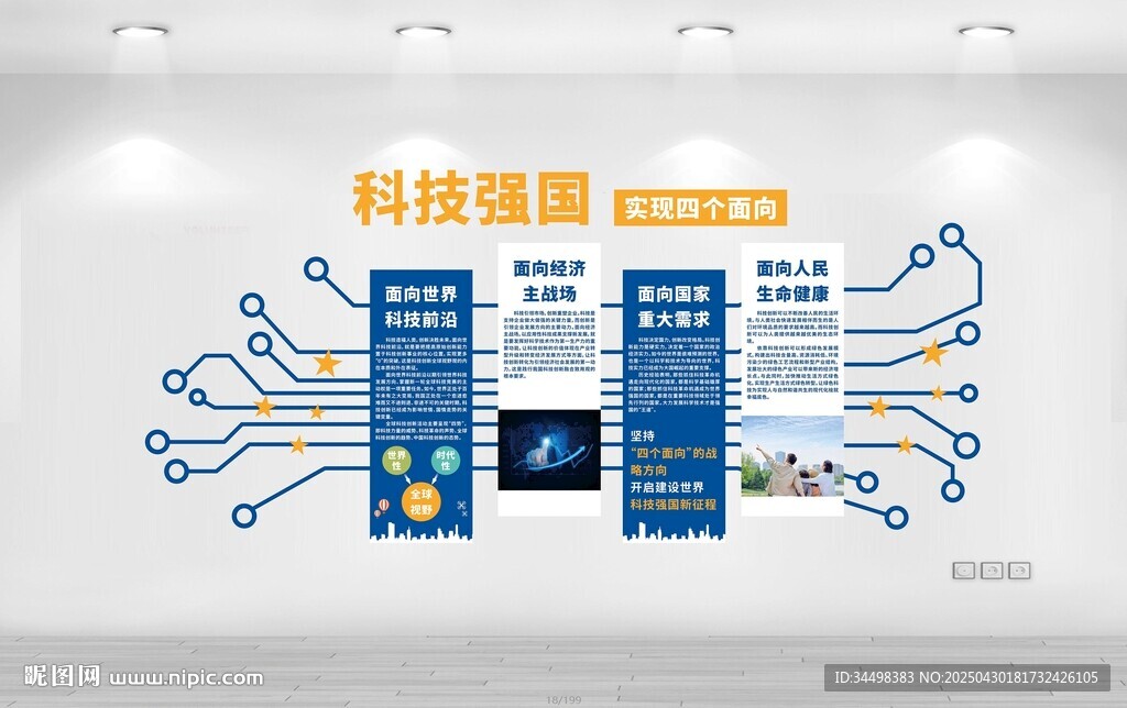 科技强国文化墙