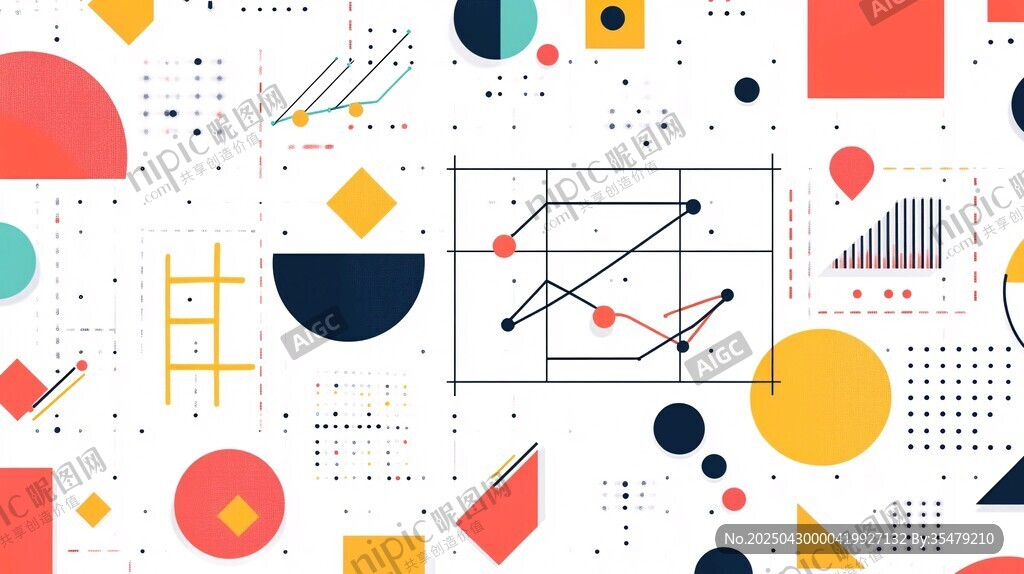 几何抽象艺术图案设计