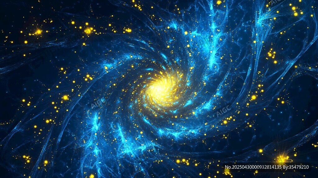 梦幻宇宙旋涡星空图景