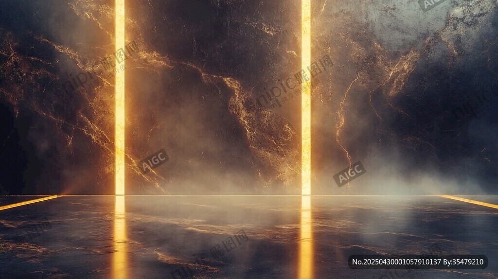 梦幻光效神秘空间场景