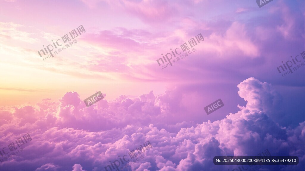梦幻云端的绚烂天际