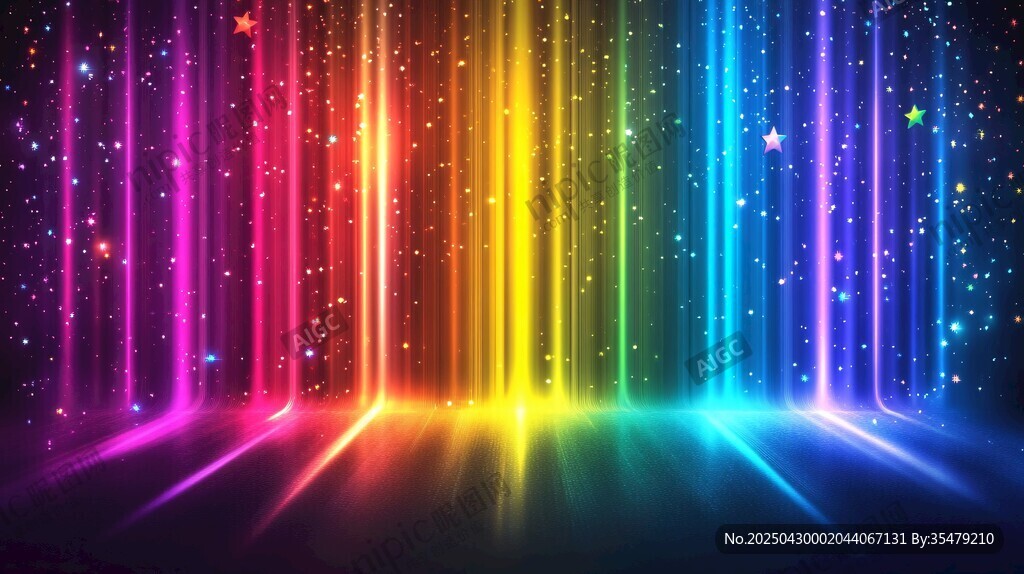 炫彩梦幻光线背景图
