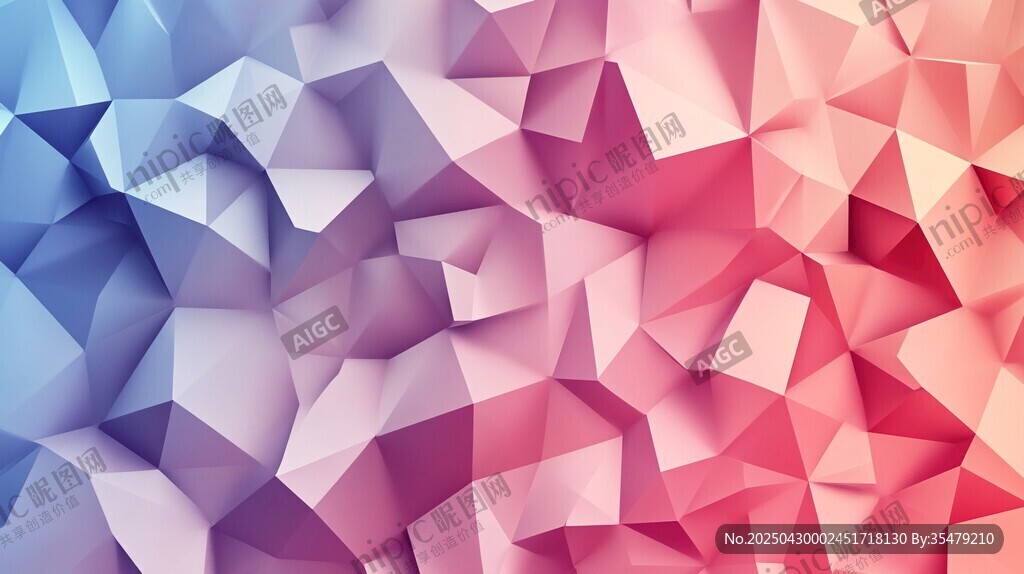 多彩多边形几何抽象背景