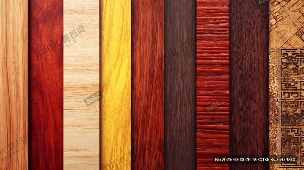 多样木纹板材展示