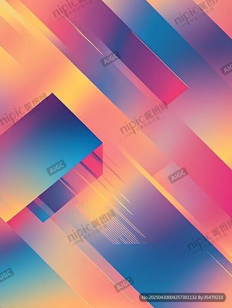 炫彩几何抽象背景图案