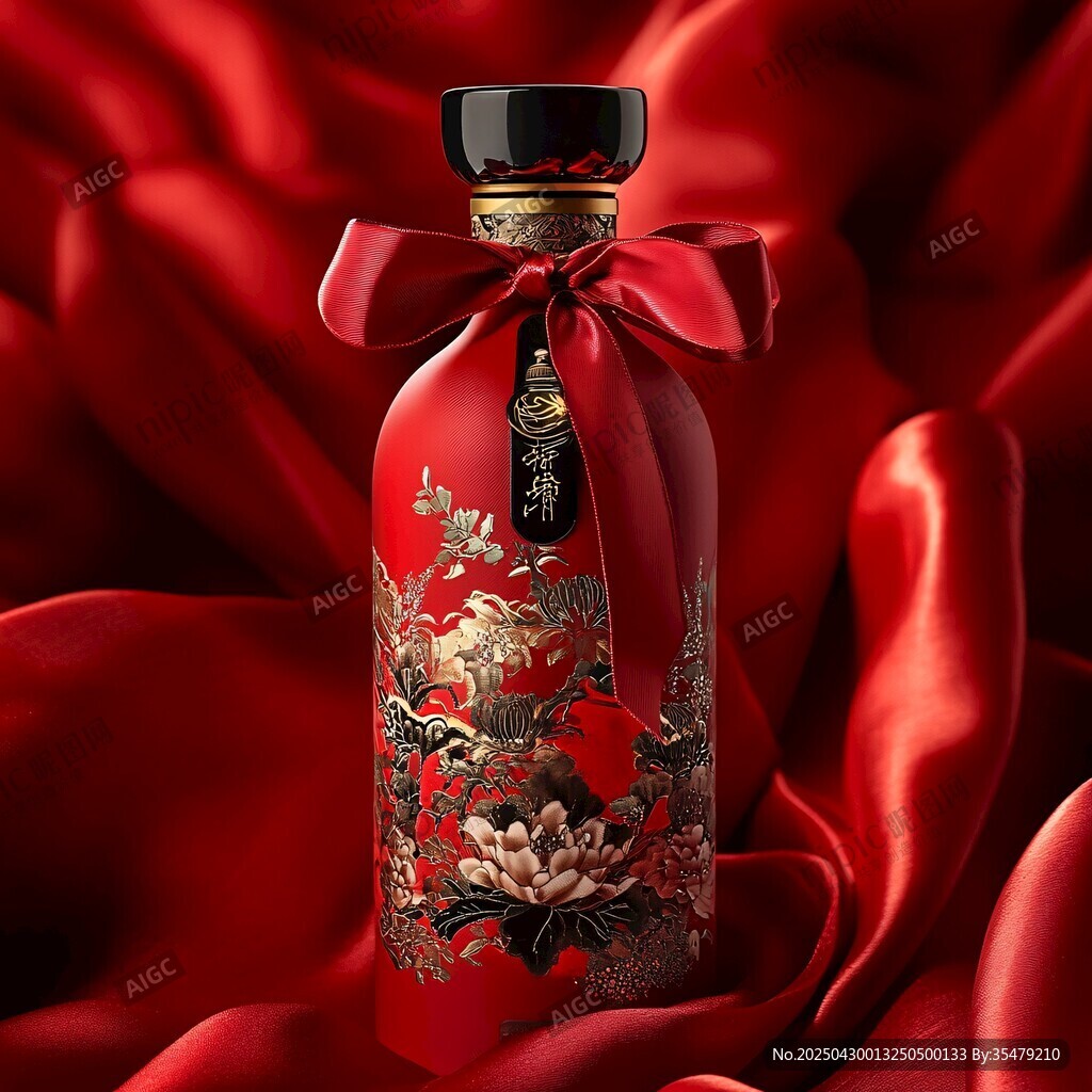 红瓶华纹酒 尽显东方韵味