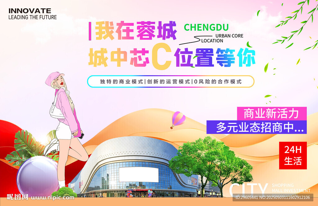 商城业态 招商招租展板