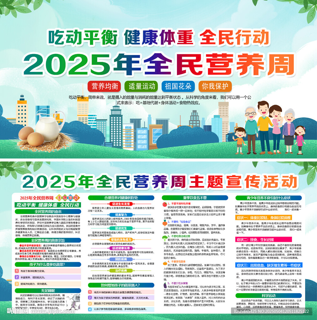 2025全民营养周宣传栏