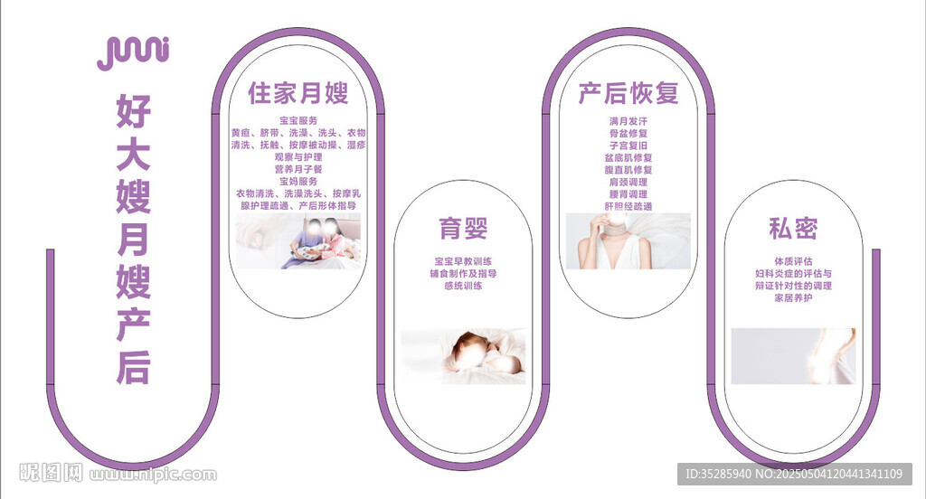 月子中心形象墙