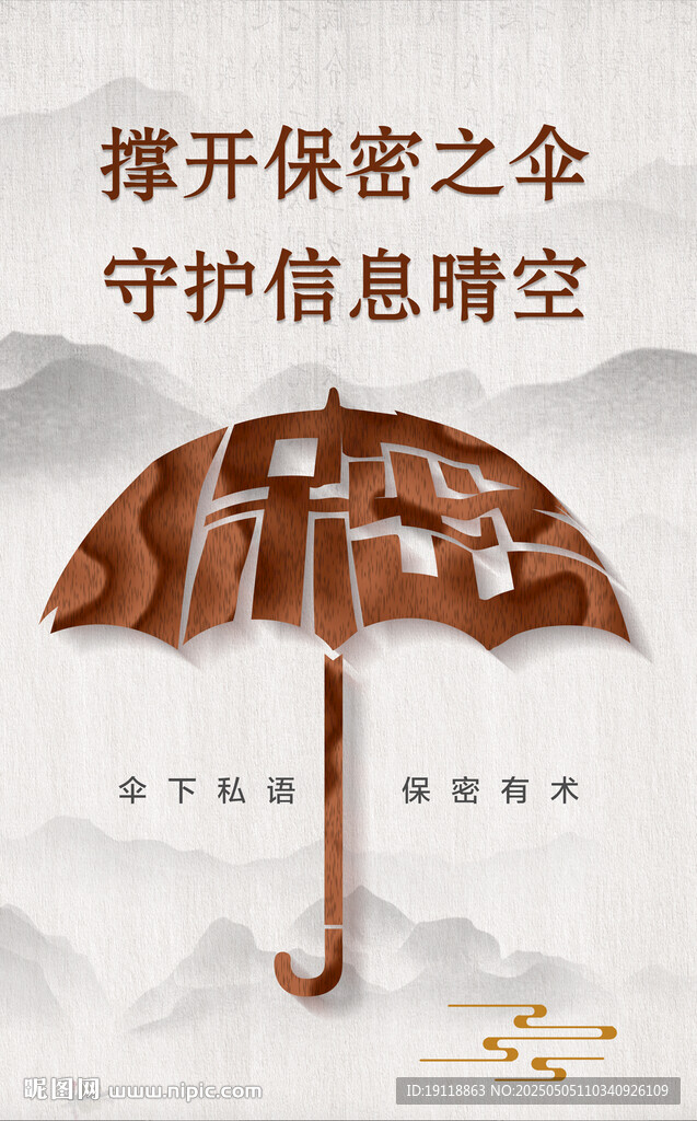 保密海报