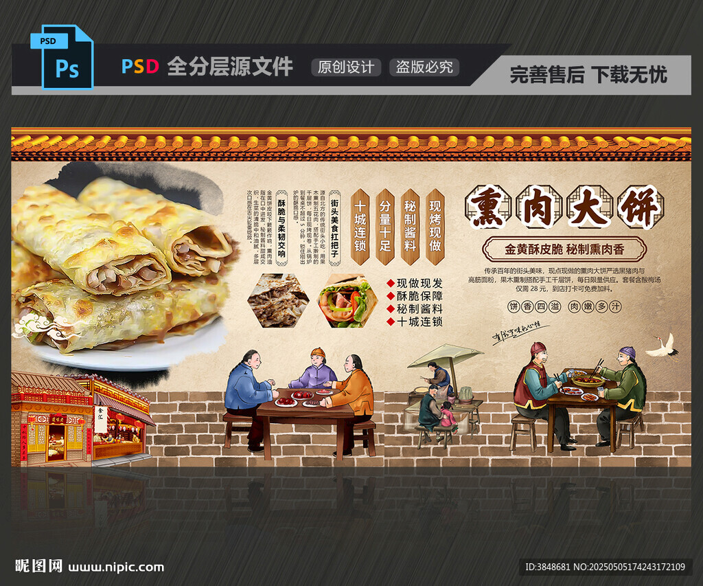 熏肉大饼