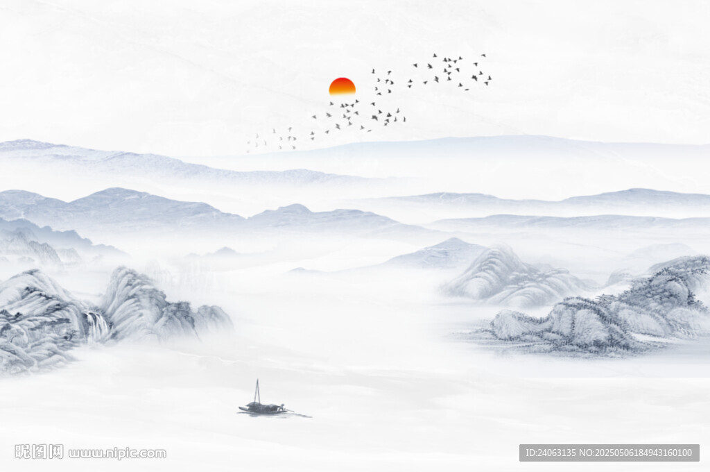 新中式山水画