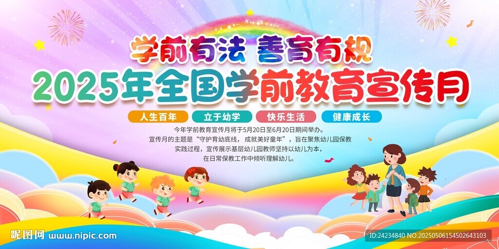 2025全国学前教育展板