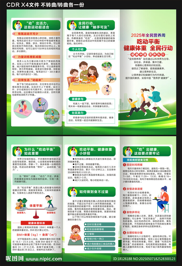 2025全民营养周三折页