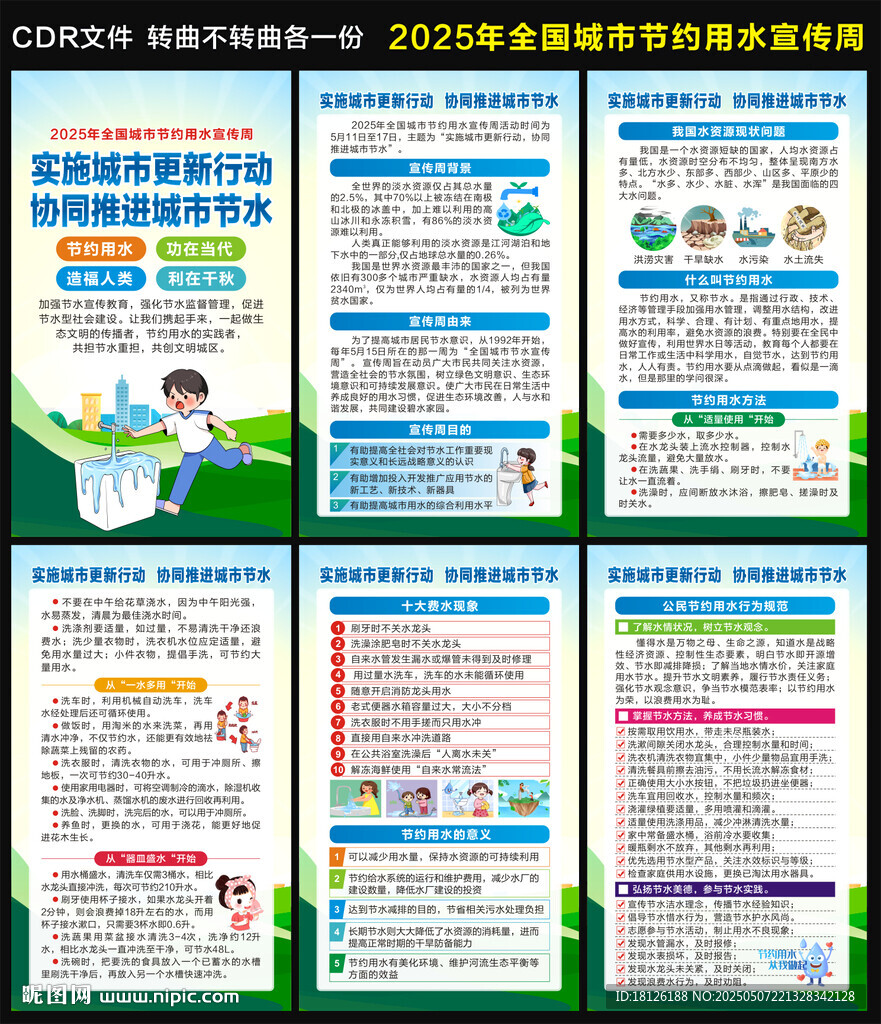 2025全国城市节约用水海报