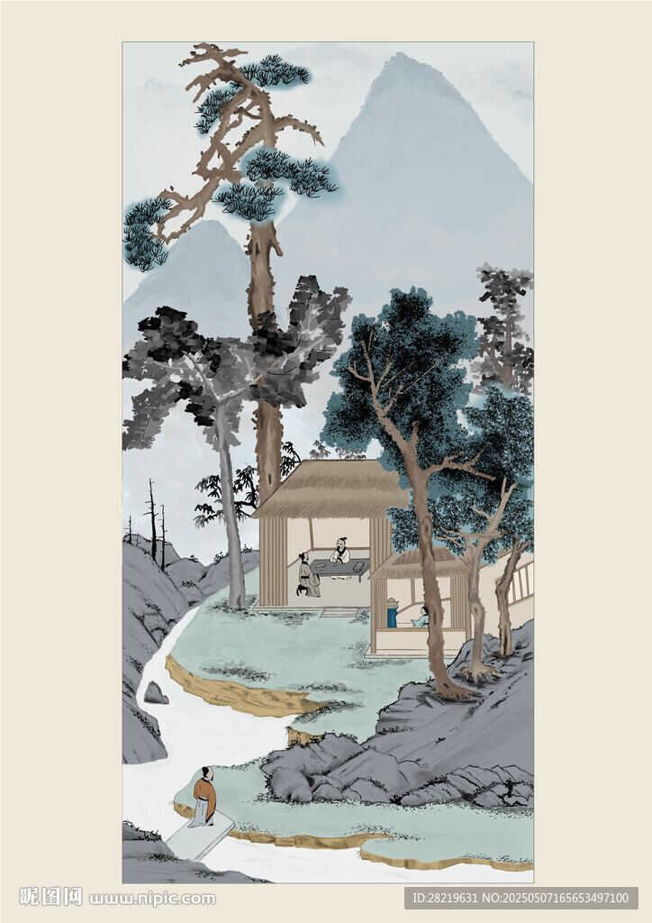 古代山水风景画