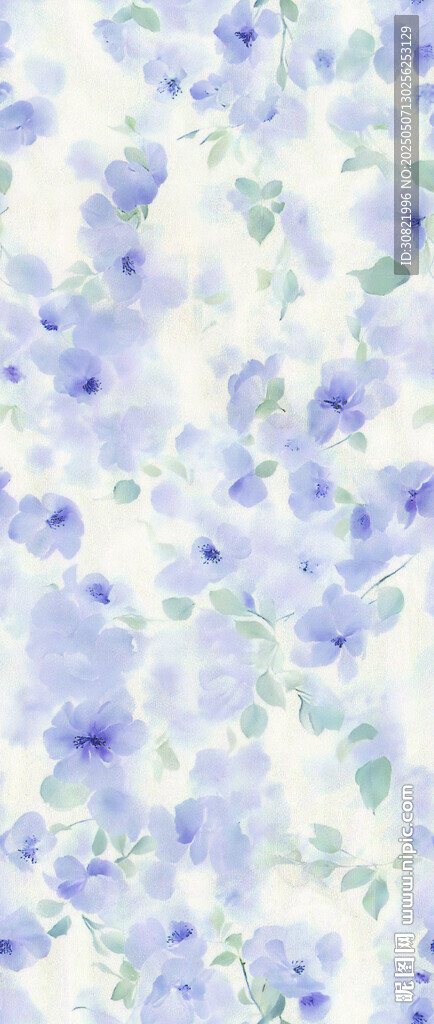 紫色小碎花