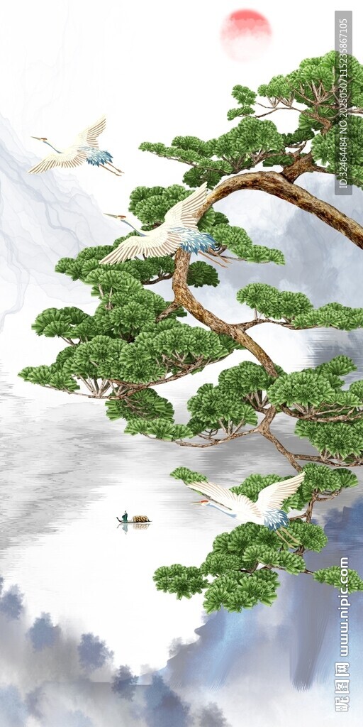 松鹤延年玄关